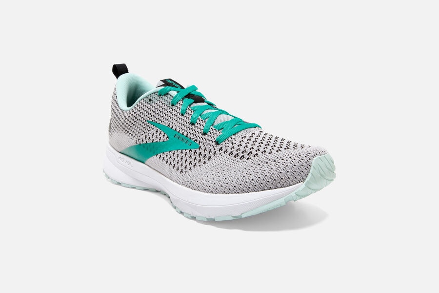 Brooks Revel 4 Road Running Shoes Womens White/Turquoise 039781-FBJ